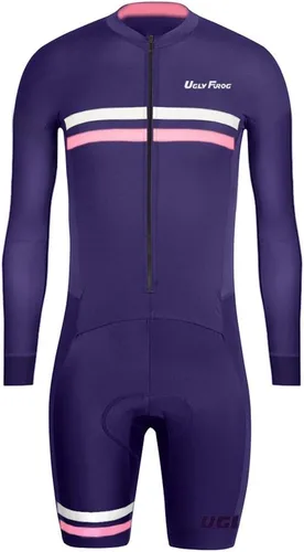 Miniatura 31 de UGLY FROG Traje de triatlón para hombre de manga corta Jersey de piernas cortas Skinsuit Tri Kit Ciclismo Skinsuit Team Bike Ropa
