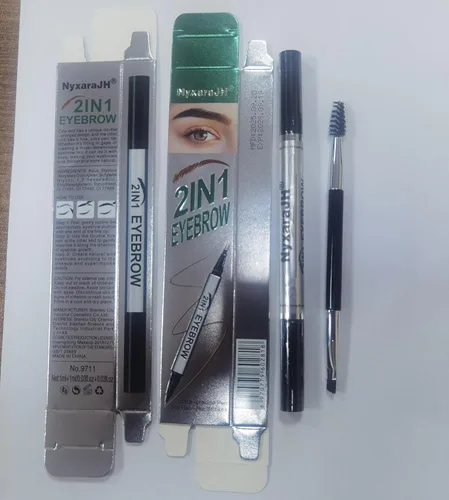 Miniatura 8 de Bolígrafo de cejas 2 en 1, delineador de cejas de precisión de doble punta con puntas finas, impermeable, 5 colores naturales, herramienta