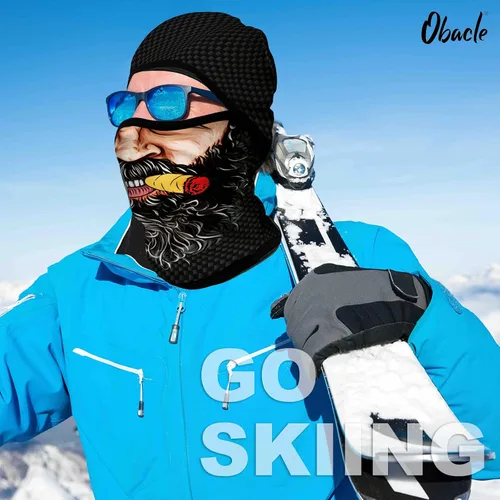 Miniatura 36 de Obacle Pasamontañas para hombres y mujeres, para invierno, clima frío, esquí, ciclismo, caza