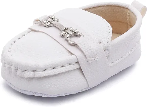 Zapatos Oxford de Greceen para bebés, niños y niñas de cuero PU, mocasines, zapatos de vestir, adecuados para gatear, vestido de novia, fiestas de