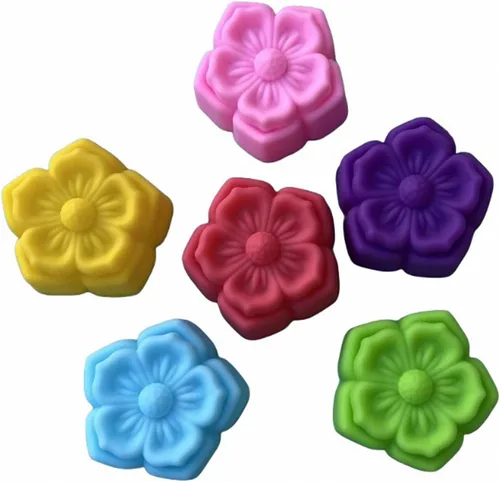 Miniatura 26 de 36 PCS Moldes para Hornear en Forma de Flor de Silicona Grado Alimenticio Antiadherente Mini Bandejas para Cupcakes, Pudines, Chocolates