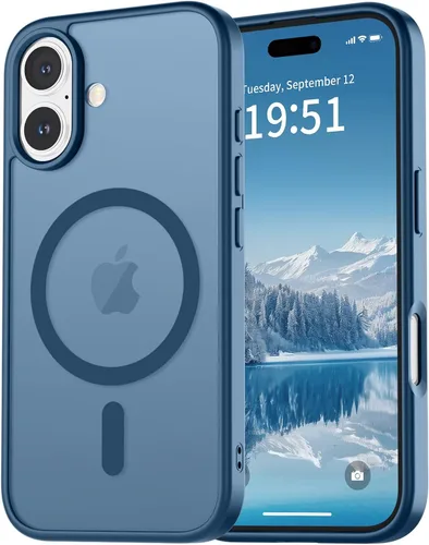 Miniatura 28 de vnnink para iPhone 12 y iPhone 12 Pro, funda de teléfono celular translúcida con protección contra caídas de grado militar, mate magnética