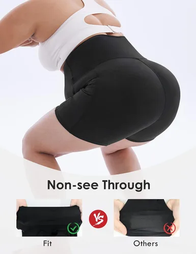 Miniatura 2 de HOFISH Maternity Yoga Shorts Over The Belly Summer Workout Active Running Short Pants with Pockets