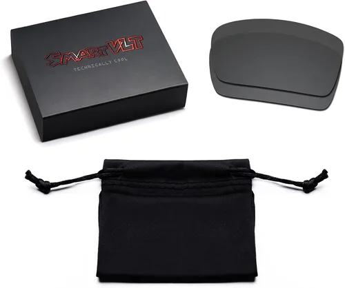 Miniatura 4 de SmartVLT Juego de 5 lentes de repuesto para hombre Oakley Fuel Cell OO9096 Combo Pack S01, Stealth Negro y fuego Rojo y azul hielo y plata Titanio