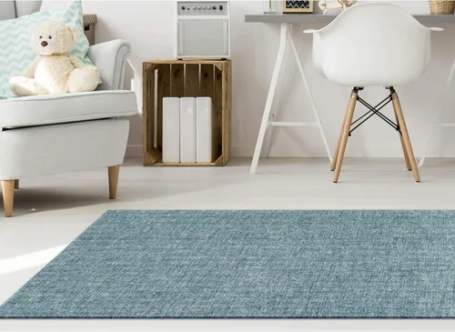 Miniatura 11 de Liora Manne Savannah Grid - Alfombra de lana para interiores, color carbón, 5 pies x 7 pies 6 pulgadas, color gris y negro Gris carbón y negro