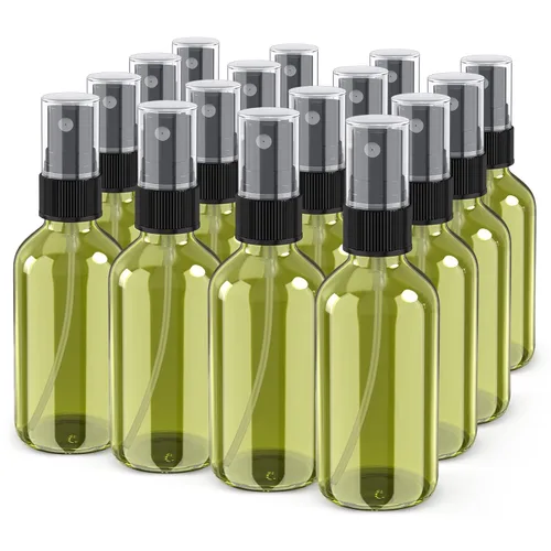 Miniatura 11 de Wedama Botella con atomizador, botella de spray de vidrio de niebla fina de 2 onzas, pequeños recipientes de líquido recargables para regar flores