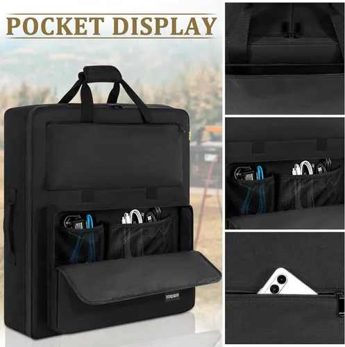 Miniatura 5 de Bolsa de viaje para panel solar, bolsa de almacenamiento portátil para panel solar compatible con Jackery SolarSaga 100 W, 200 W, 100 X, funda