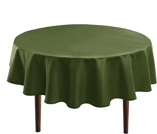 Miniatura 16 de Hiasan Mantel redondo de 30 pulgadas – Mantel de tela de poliéster impermeable resistente a las manchas a prueba de derrames, para comedor, cocina