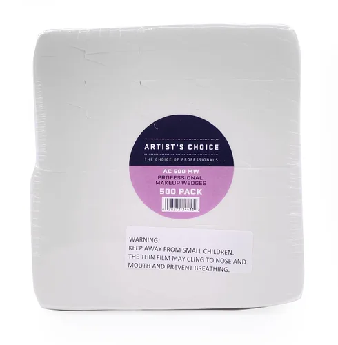 Miniatura 9 de Artist's Choice Paquete de 500 mini cuñas aplicadoras de esponja de maquillaje, esponjas cosméticas triangulares para base, rubor, sombra de ojos