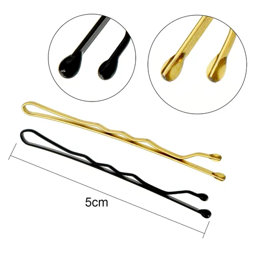 Miniatura 3 de Hicarer Juego de 300 horquillas para el cabello, incluye 100 pasadores Bobby, 100 pines en U y 100 bandas de goma con caja de almacenamiento