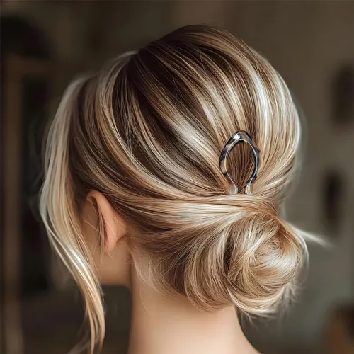 Miniatura 5 de 4 horquillas para el cabello para mujer, horquillas francesas en forma de U, elegantes accesorios para el cabello de mujer, horquilla francesa