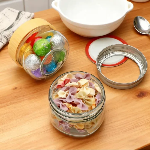 Miniatura 5 de Tarros pequeños de 4 onzas, paquete de 25 frascos de conservas pequeños con tapas regulares para especias, mermelada, miel, gelatina, postre