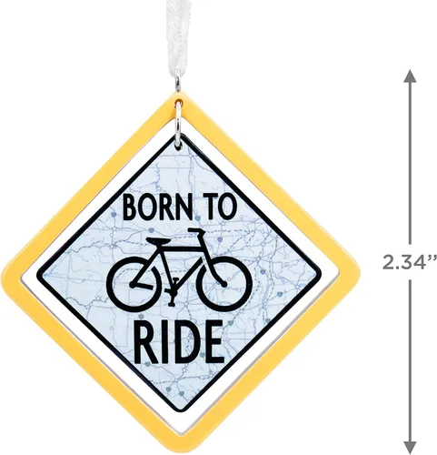 Miniatura 4 de Hallmark Adorno navideño de bicicleta Born to Ride