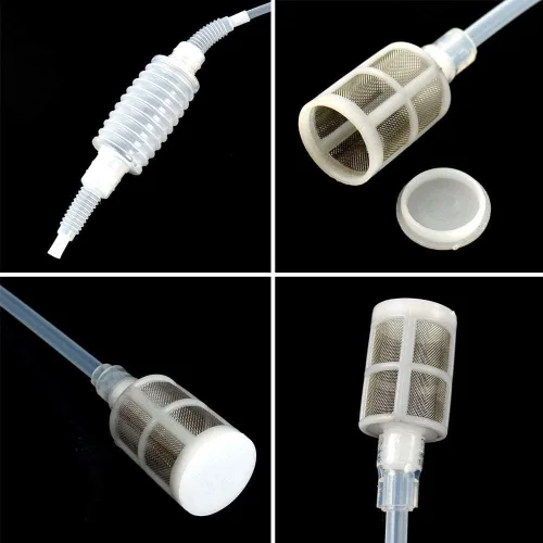 Miniatura 4 de Tubo de sifón para elaboración de cerveza, tubo de sifón casero, manguera de tubo de vino y cerveza, kit de herramientas para elaboración de cerveza