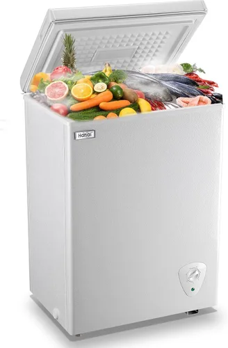 Miniatura 12 de Congelador de pecho compacto profundo WANAI de 5.0 pies cúbicos para garaje con temperatura ajustable, 7 termostatos y ahorro de energía, cesta