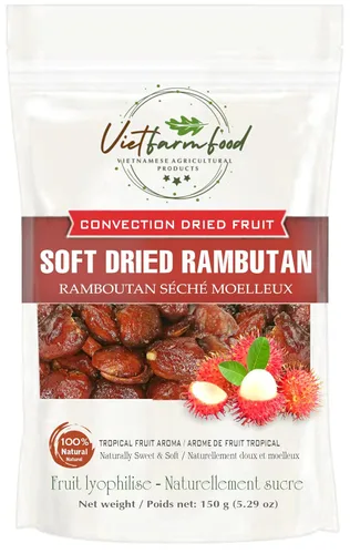 Miniatura 21 de SOURSOP SUAVE SECO (GUANABANA) 5.29 Oz (5.29 oz) VIETFARMFOOD: Fruta seca por convección, dulzura natural pura sin azúcar, suave al masticar.
