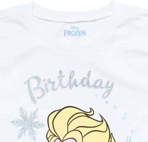Miniatura 4 de Disney Minnie Mouse Princess The Little Mermaid Moana Lilo & Stitch Frozen Elsa - Camiseta de cumpleaños para niñas pequeñas y grandes
