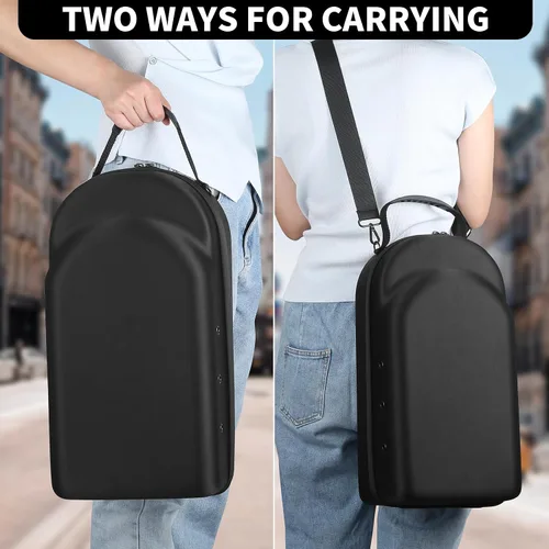 Miniatura 5 de GERMUN Funda rígida para gorra de béisbol, funda de viaje con correa ajustable para el hombro, funda para 12 gorras de béisbol, perfecta para viajes