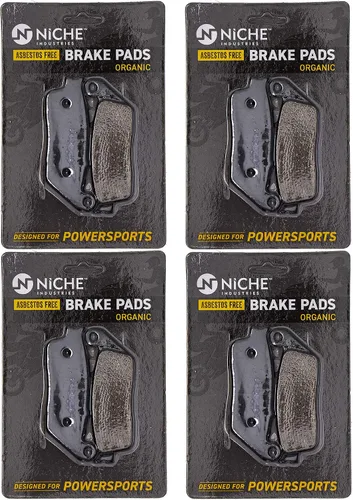 Miniatura 6 de NICHE Juego de pastillas de freno para Honda ST1100 PC800 Suzuki GSX250R Kawasaki Versys 650 Delantero Trasero Orgánico