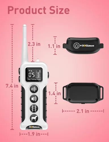 Miniatura 6 de Collar de entrenamiento para perros sin choque, collar vibratorio para perros pequeños, medianos y grandes, sin golpes, sin puntas