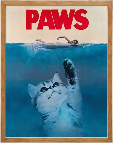 Miniatura 10 de Arte y decoración de pared de gatos, regalos divertidos para amantes de los gatos para mujeres, bonito póster de gatito de 8 x 10 pulgadas