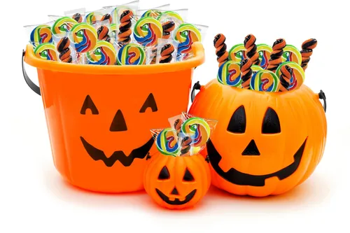 Miniatura 4 de Fruidles Paleta variada de remolinos de Halloween, sabor a fruta mixta, envuelta individualmente (paquete de 12)