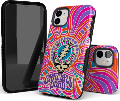 Miniatura 4 de Funda Casely para iPhone 11 Arte del Caos Calavera de Grateful Dead Diseño Protector Atrevido