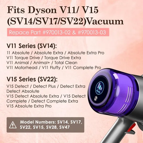 Miniatura 2 de Paquete de 3 filtros V11 de repuesto para Dyson, filtros de vacío compatibles con Dyson V11 Animal Torque Drive Complete V15 Detect Cordless Vacuum