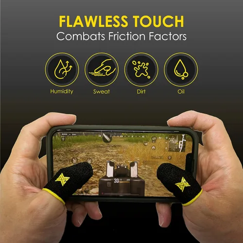 Miniatura 4 de Paquete de 6 fundas para dedos para juegos de teléfono móvil Gaming Corps ClawSocks - Carbono