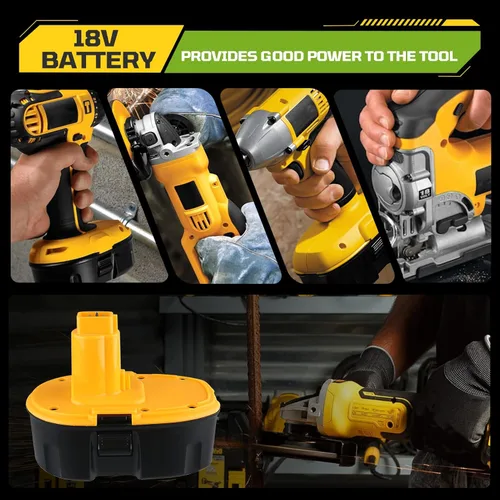Miniatura 7 de 4800mAh DC9096 Batería de repuesto para Dewalt 18V XRP Batería NI-MH DC9099 DC9098 DW9099 DW9098 DW9098 Compatible con cargadores de herramientas