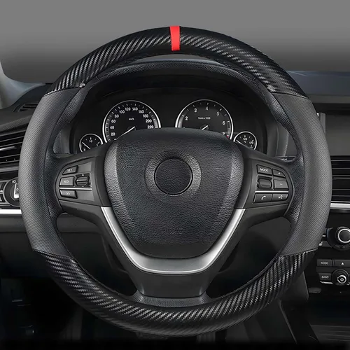 Miniatura 3 de KAFEEK Funda personalizada para volante de automóvil Honda Civic, CR-Z, Insight, S2000, tamaño pequeño de 14 a 14.25 pulgadas de diámetro exterior