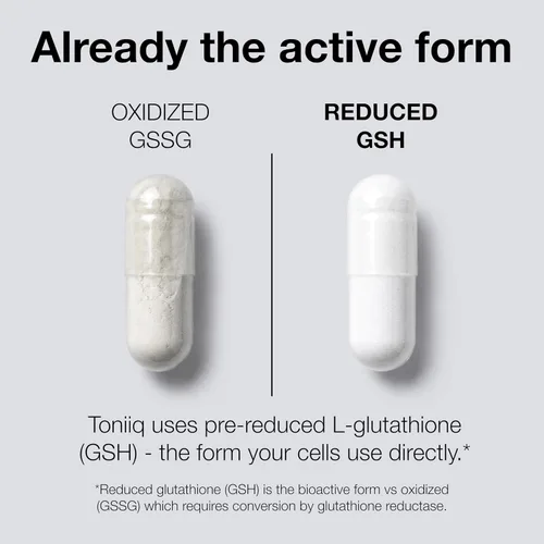 Miniatura 5 de Toniiq Cápsulas de glutatión de ultra alta resistencia certificadas por NSF - Fórmula concentrada de 1000 mg - 98% más altamente purificadas