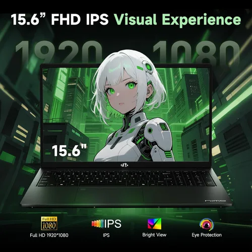 Miniatura 8 de NIMO Laptop para juegos 2026, AMD R7 7735HS (8C/16T, hasta 4.75GHz, Beat i7-12650H) 16GB DDR5 RAM 256GB SSD Computadora comercial con pantalla FHD