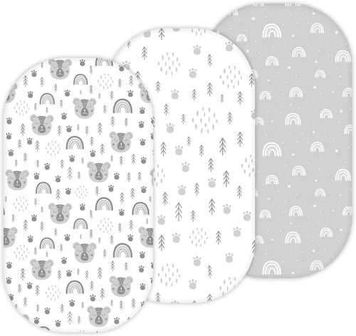 Miniatura 18 de Sábanas de moisés para Papablic, CoZee, Cowiewie, Ezebaby, Nawahev cuna y cama de noche para bebé de TansyPanda, 3 piezas, 33x20, ultra suaves
