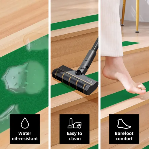 Miniatura 3 de Reniteco Cinta antideslizante – 2 pulgadas x 16.5 pies, cinta de agarre verde resistente – Alta adherencia e impermeable, sin eliminación de 11-verde