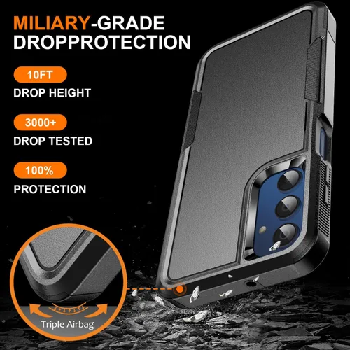 Miniatura 4 de Funda para teléfono Samsung Galaxy A15 5G, [protección contra caídas de grado militar de 15 pies]