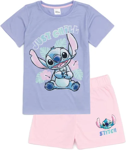 Miniatura 3 de Disney Lilo And Stitch - Conjunto de 2 pijamas para niñas, diseño animado de alienígena, pantalones cortos, ropa de dormir