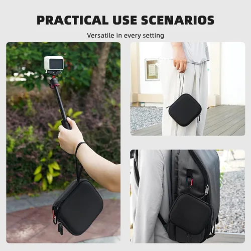 Miniatura 6 de BRDRC Funda de transporte para accesorios Insta 360 GO 3S / GO 3, bolsa de almacenamiento, funda protectora rígida para Insta360 GO 3S / GO3