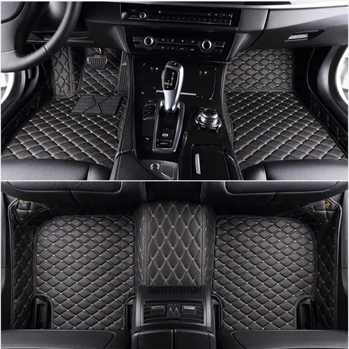 Miniatura 20 de Alfombrillas automotrices personalizadas para Mercedes Benz A B C CLA CLS CLK GLE GLS GLA GLK GL ML G S GLC SL CL SLC R SLK, etc. Tapete de cuero