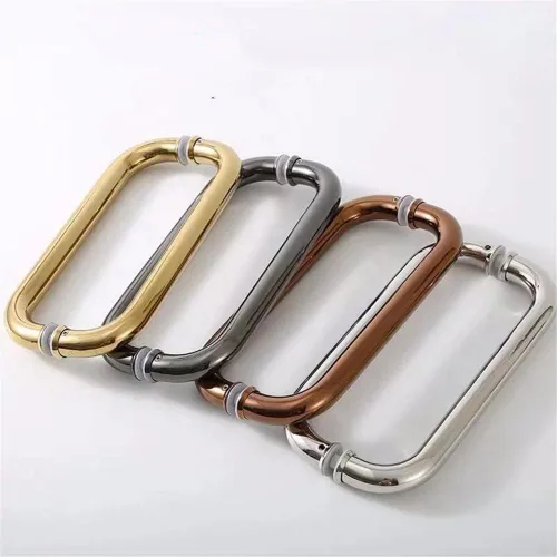 Miniatura 3 de WANLIAN Hardware - Tirador tubular de puerta de ducha de 8 pulgadas para puertas de ducha sin marco, con arandelas (manija de 8 pulgadas) (Gery)
