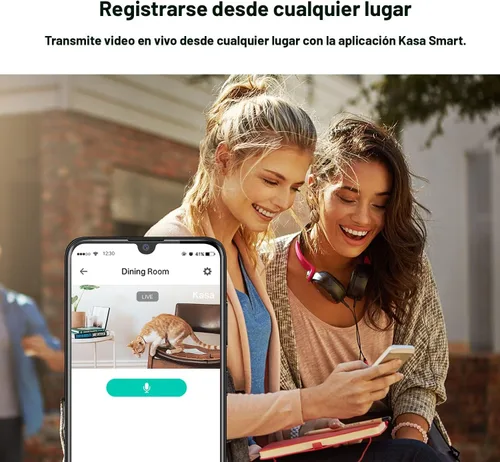 Miniatura 5 de Kasa Smart Cámara de seguridad Kasa 2K QHD Pan/Tilt, sensor Starlight para visión nocturna a color, detección de movimiento para monitor de bebés