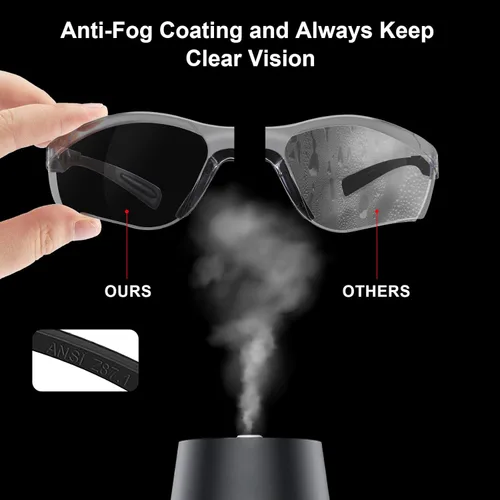 Miniatura 3 de xaegistac Gafas de tiro antivaho, protección ocular para el campo de tiro, lentes de seguridad ajustables con estuche rígido con cremallera