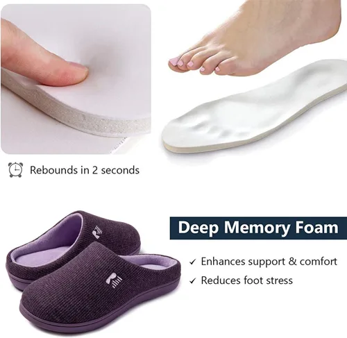 Miniatura 4 de RockDove - Pantuflas para mujer originales con espuma viscoelástica y dos tonos