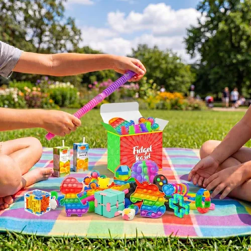 Miniatura 4 de Juguetes para estirar, paquete de 126 recuerdos para niños de 8-12 y 4-8 años, juguetes sensoriales a granel para autismo, juguetes de caja