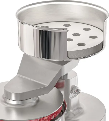 Miniatura 4 de KoolMore Prensa de hamburguesas para hamburguesas de 5 pulgadas, máquina formadora manual de acero inoxidable para alimentos personales