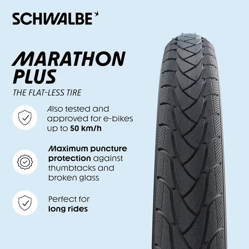 Miniatura 2 de Llanta de alambre, modelo Marathon Plus HS 440, de SCHWALBE