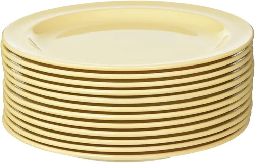 Miniatura 6 de Winco MMPR-6W - Plato redondo de melamina, 6.5 pulgadas, blanco (12 unidades), mediano