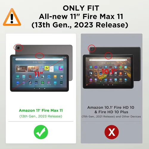 Miniatura 2 de MoKo Funda para Amazon Kindle Fire Max 11 (13ª generación, versión 2023) de 11 pulgadas, funda plegable delgada con soporte para tableta Fire 11