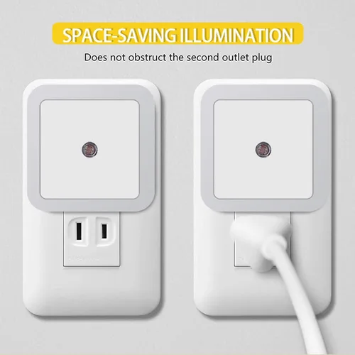 Miniatura 2 de Las luces nocturnas se enchufan a la pared, sensor de atardecer a amanecer con encendido y apagado automático luz nocturna para dormitorio, baño