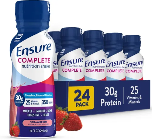 Miniatura 9 de Ensure COMPLETE Nutrition Shake, 1.06 oz de proteína, batido de reemplazo de comidas, con nutrientes para la salud inmunológica, chocolate, 10 onzas